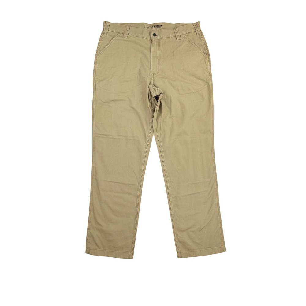 Carhartt Rugged Flex Relaxed Fit Canvas Work Pants Men 38x34 BN2291-M Tan NWT‎ - Picture 2 of 15